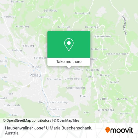 Haubenwallner Josef U Maria Buschenschank map