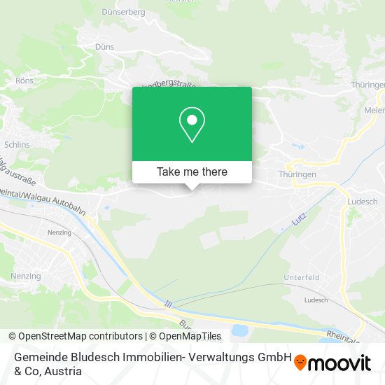 Gemeinde Bludesch Immobilien- Verwaltungs GmbH & Co map