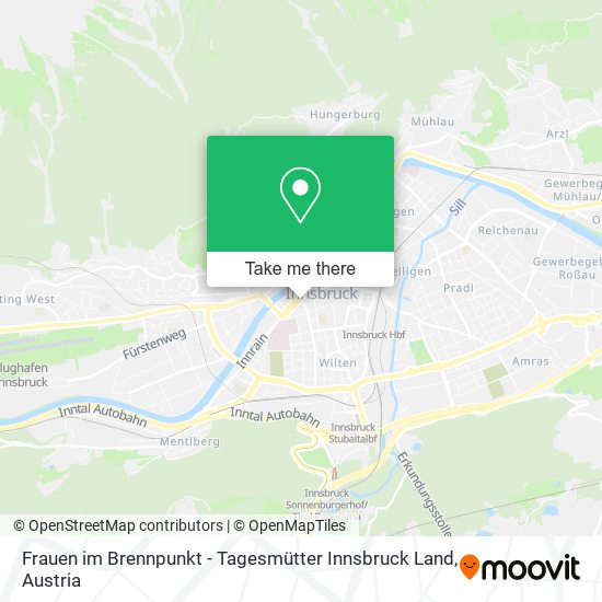 Frauen im Brennpunkt - Tagesmütter Innsbruck Land map