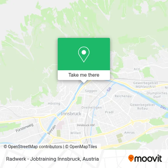 Radwerk - Jobtraining Innsbruck map