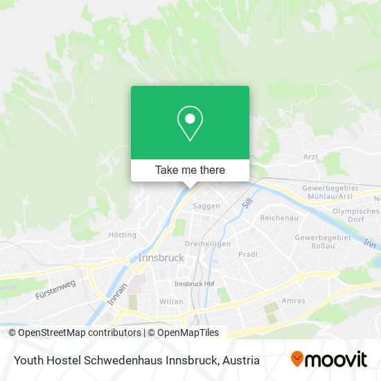 Youth Hostel Schwedenhaus Innsbruck map