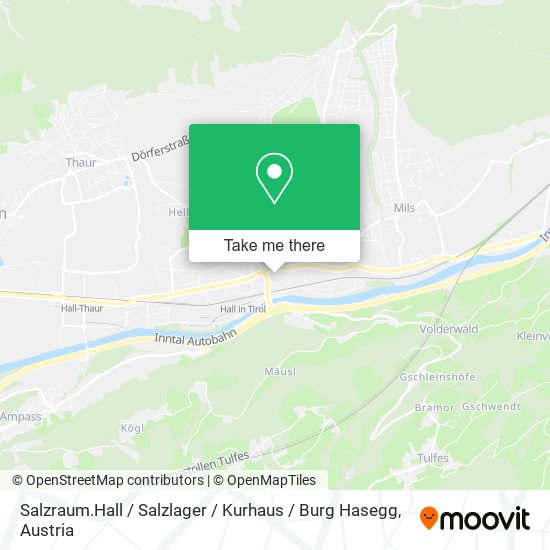 Salzraum.Hall / Salzlager / Kurhaus / Burg Hasegg map