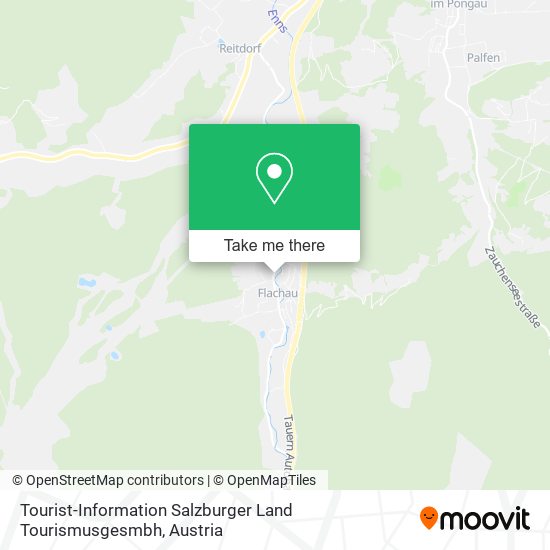 Tourist-Information Salzburger Land Tourismusgesmbh map