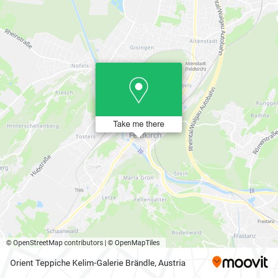 Orient Teppiche Kelim-Galerie Brändle map