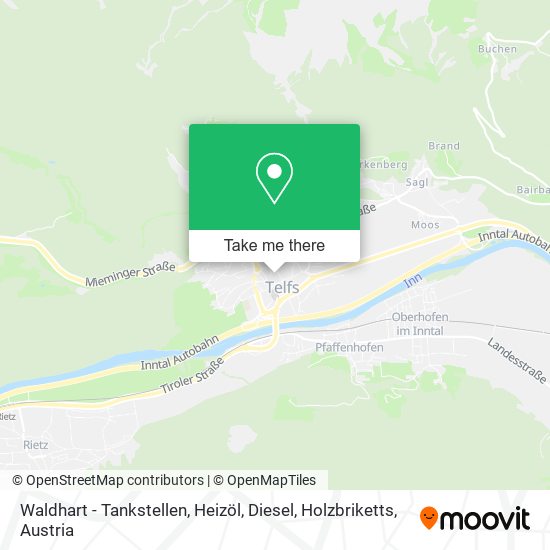 Waldhart - Tankstellen, Heizöl, Diesel, Holzbriketts map