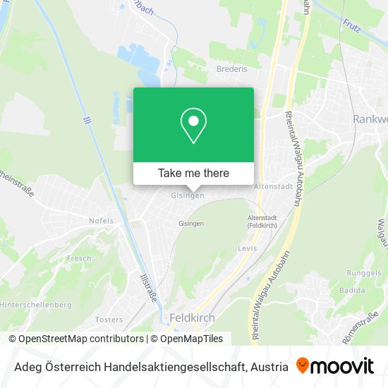 Adeg Österreich Handelsaktiengesellschaft map