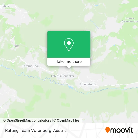 Rafting Team Vorarlberg map