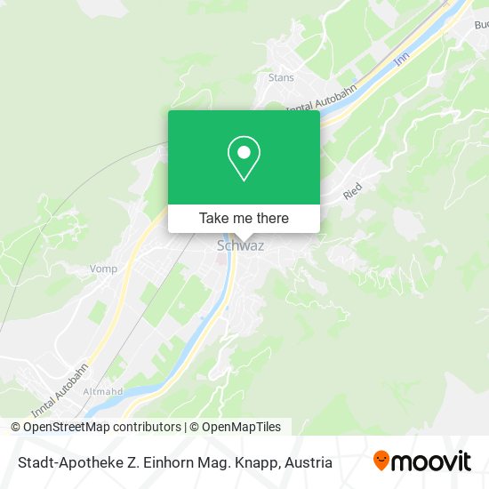Stadt-Apotheke Z. Einhorn Mag. Knapp map