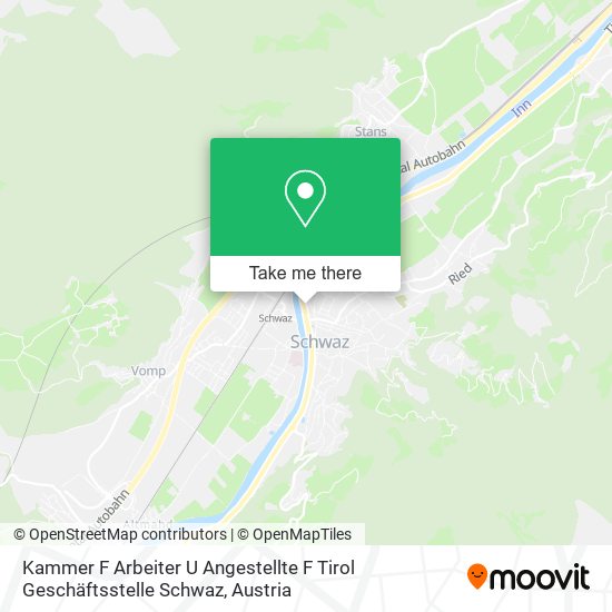 Kammer F Arbeiter U Angestellte F Tirol Geschäftsstelle Schwaz map