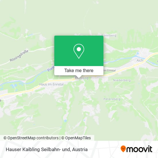Hauser Kaibling Seilbahn- und map