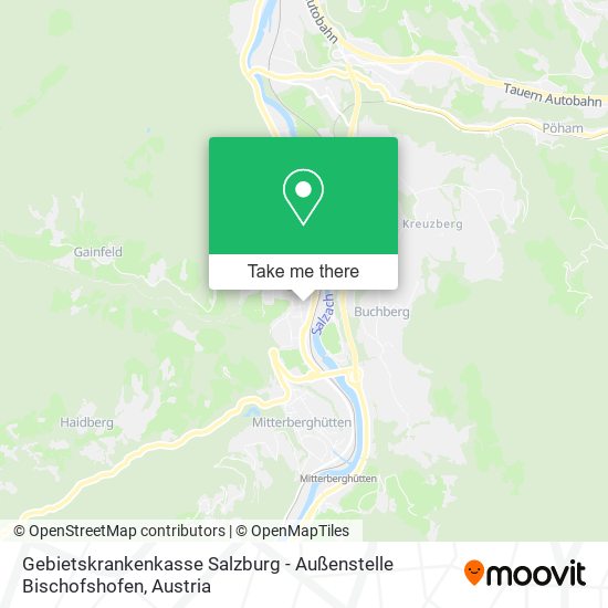 Gebietskrankenkasse Salzburg - Außenstelle Bischofshofen map