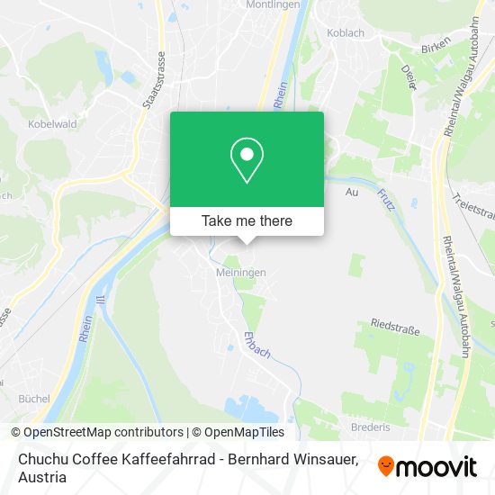 Chuchu Coffee Kaffeefahrrad - Bernhard Winsauer map
