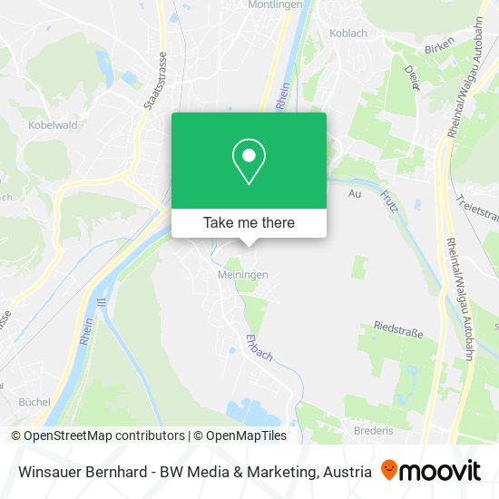 Winsauer Bernhard - BW Media & Marketing map