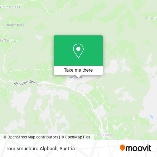 Tourismusbüro Alpbach map