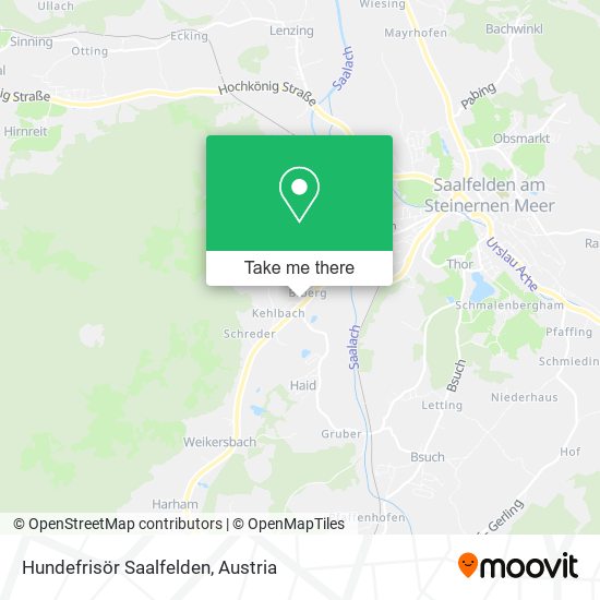 Hundefrisör Saalfelden map