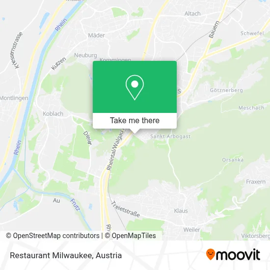 Restaurant Milwaukee map