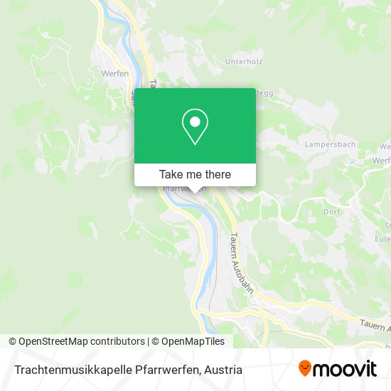Trachtenmusikkapelle Pfarrwerfen map