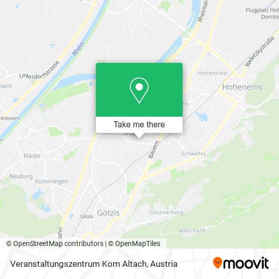 Veranstaltungszentrum Kom Altach map