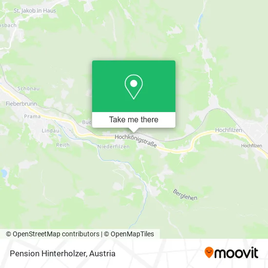 Pension Hinterholzer map
