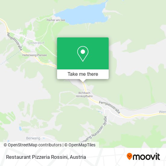Restaurant Pizzeria Rossini map