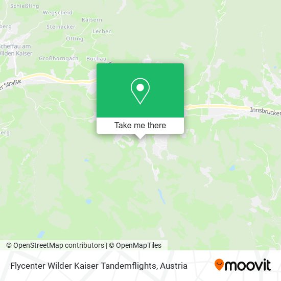 Flycenter Wilder Kaiser Tandemflights map
