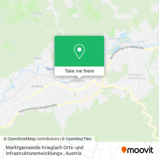 Marktgemeinde Krieglach Orts- und Infrastrukturentwicklungs- map