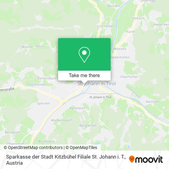 Sparkasse der Stadt Kitzbühel Filiale St. Johann i. T. map