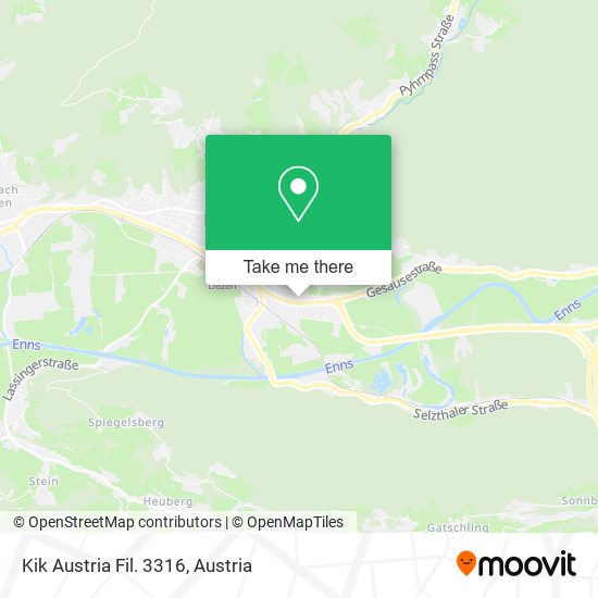 Kik Austria Fil. 3316 map
