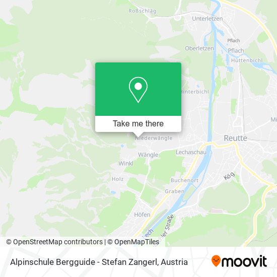 Alpinschule Bergguide - Stefan Zangerl map
