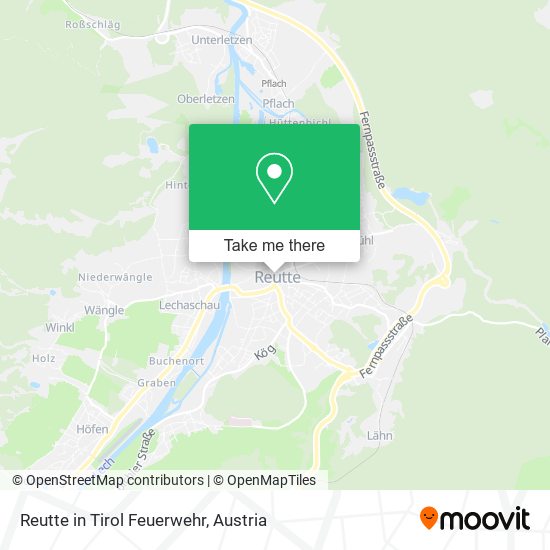 Reutte in Tirol Feuerwehr map