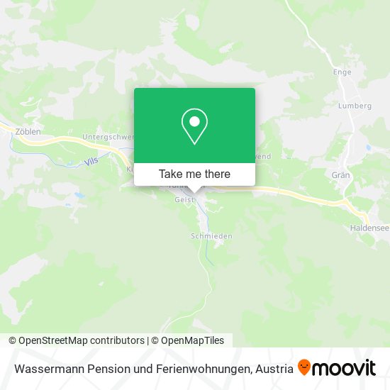 Wassermann Pension und Ferienwohnungen map