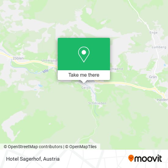 Hotel Sagerhof map