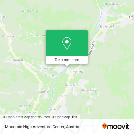 Mountain High Adventure Center map