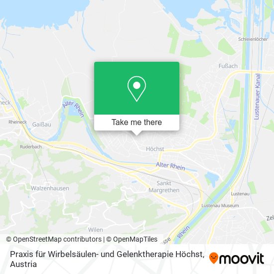 Praxis für Wirbelsäulen- und Gelenktherapie Höchst map