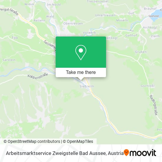 Arbeitsmarktservice Zweigstelle Bad Aussee map