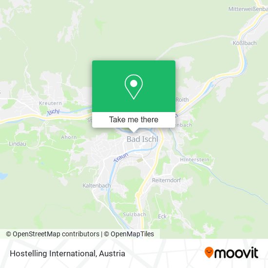 Hostelling International map