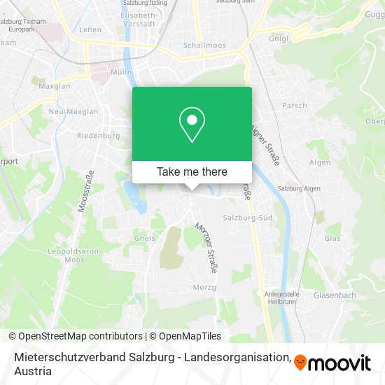 Mieterschutzverband Salzburg - Landesorganisation map