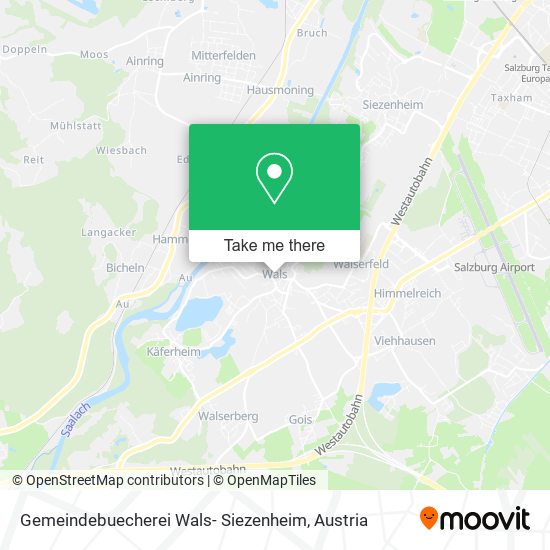 Gemeindebuecherei Wals- Siezenheim map