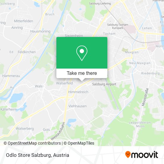 Odlo Store Salzburg map