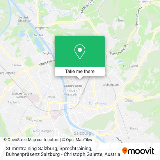 Stimmtraining Salzburg, Sprechtraining, Bühnenpräsenz Salzburg - Christoph Galette map