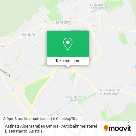 Asfinag Alpenstraßen GmbH - Autobahnmeisterei Eisenstadtd map