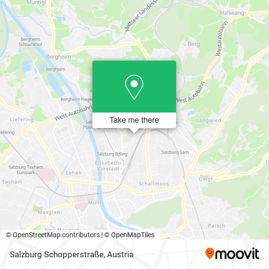 Salzburg Schopperstraße map