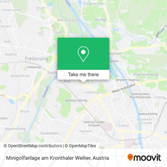 Minigolfanlage am Kronthaler Weiher map