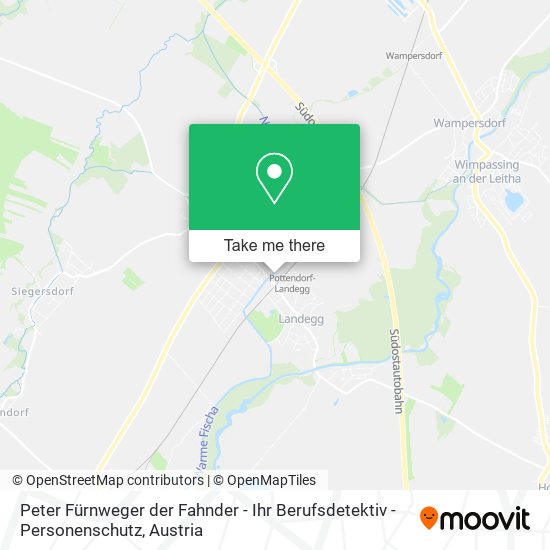 Peter Fürnweger der Fahnder - Ihr Berufsdetektiv - Personenschutz map