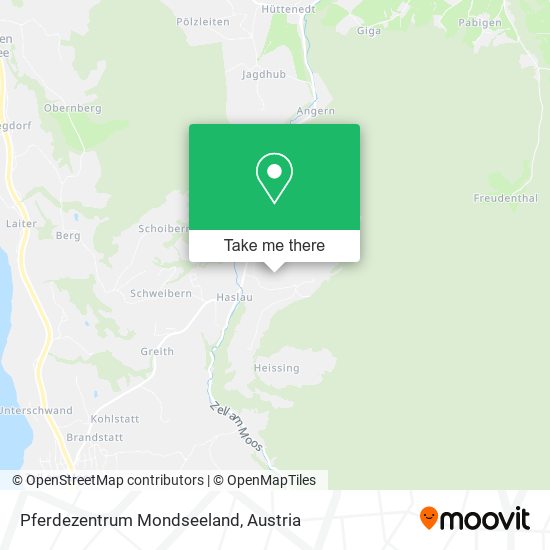Pferdezentrum Mondseeland map