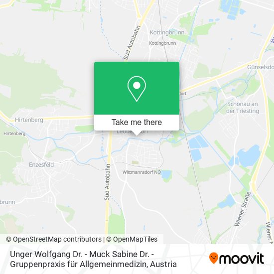 Unger Wolfgang Dr. - Muck Sabine Dr. - Gruppenpraxis für Allgemeinmedizin map