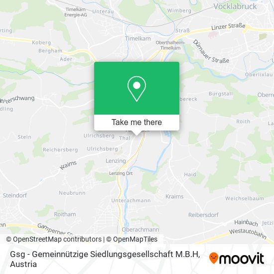 Gsg - Gemeinnützige Siedlungsgesellschaft M.B.H map