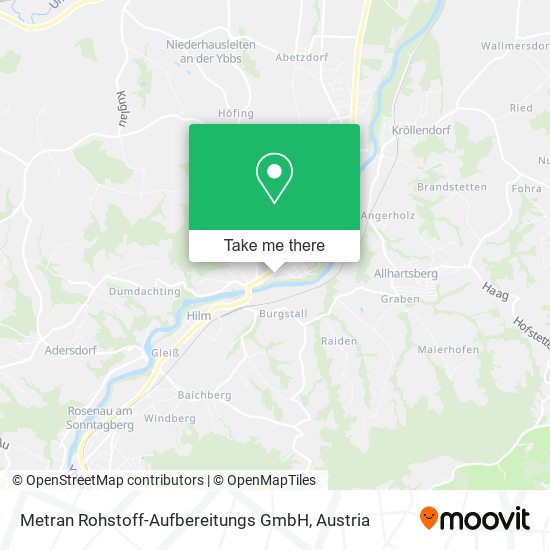 Metran Rohstoff-Aufbereitungs GmbH map