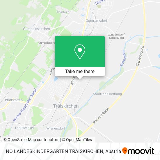 NÖ LANDESKINDERGARTEN TRAISKIRCHEN map