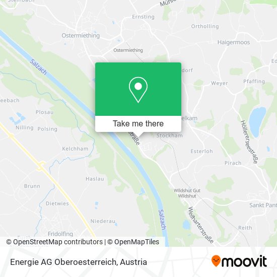 Energie AG Oberoesterreich map